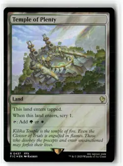 Temple of Plenty Commander: Final Fantasy Surge Foil NM MTG MAGIC - Image 1
