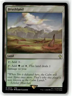 Brushland Commander: Final Fantasy Surge Foil MTG Magic NM - Image 1