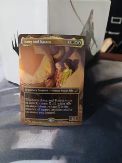 Aang and Katara (Borderless) Avatar: The Last Airbender: Eternal-Legal Foil - Image 1