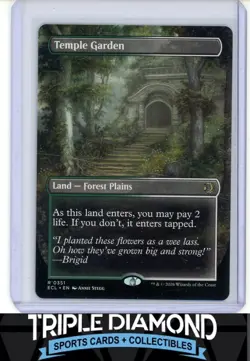 Magic The Gathering Lorwyn Eclipsed #351 Temple Garden Borderless C403 - Image 1