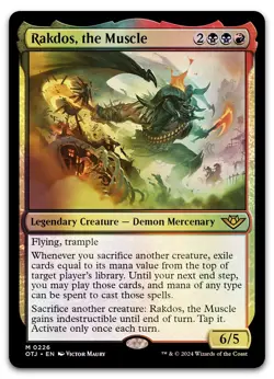 Rakdos, the Muscle #226 (Foil) (NM) Thunder Junction OTJ Magic MTG - Image 1