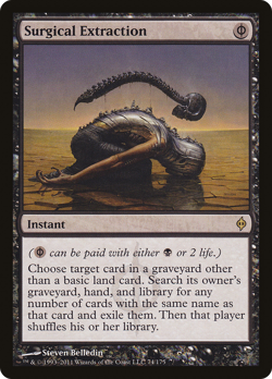 Surgical Extraction #74 (Damaged) New Phyrexia NPH Magic MTG - Image 1