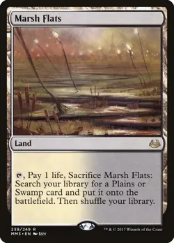 MTG - Marsh Flats - M/NM - Modern Masters - Magic The Gathering - Image 1