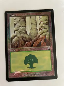 MTG FOIL MERCADIAN MASQUES FOREST NM MAGIC THE GATHERING #350/350 LAND ENGLISH - Image 5