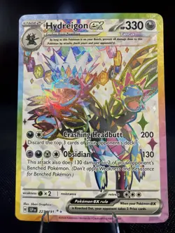 Pokemon TCG Hydreigon ex 223/191 Sv08: Surging Sparks Holo - Image 1