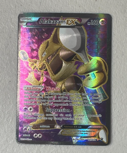 Pokemon TCG Alakazam EX Fates Collide Holo Card 117/124 2016 Full Art - Image 1