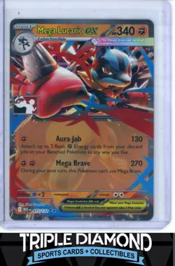 2025 Pokemon Play Prize Pack Mega Evolutions #077/132 Mega Lucario ex U780 - Image 1