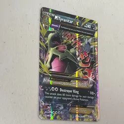 Pokemon M Tyranitar EX Ultra Rare Holo XY Ancient Origins 43/98 240HP Near Mint - Image 4