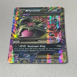 Pokemon M Tyranitar EX Ultra Rare Holo XY Ancient Origins 43/98 240HP Near Mint - Image 5