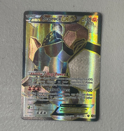 2017 Pokemon Fates Collide Regirock Ex 43a/124 Ultra Rare Full Art - Image 1