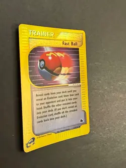 Trainer Fast Ball 124/144 Holo hazy Light Play Pokemon card - Image 2