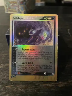 Pokemon Sableye 10/100 Sandstorm Reverse Holo 60 HP Holo Rare Basic 2003 - Image 2