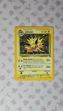 Pokemon TCG Jolteon Jungle Holo Card 4/64 Unlimited Rare, NM condition - Image 2