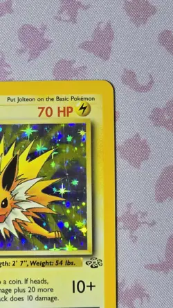 Pokemon TCG Jolteon Jungle Holo Card 4/64 Unlimited Rare, NM condition - Image 3