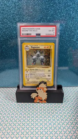 1999 Pokemon Game Magneton-Holo #9 PSA 6 Base Set Unlimited TCG - Image 1