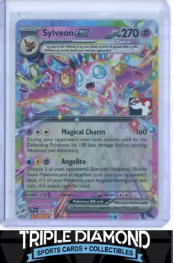 2024 Pokemon Play Prize Pack Surging Sparks #086/191 Sylveon ex Double Rare U778 - Image 1