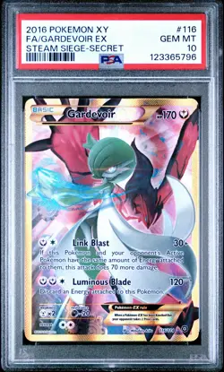 2016 POKEMON STEAM SIEGE GARDEVOIR EX FULL ART SECRET PSA 10 GEM MINT 123365796 - Image 1