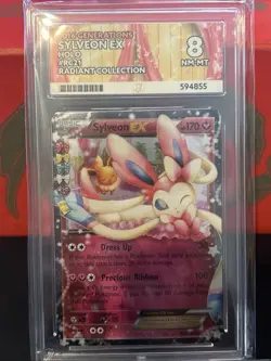 ACE 8 Sylveon EX RC21/RC32 2016 Pokemon Generations Radiant Collection - Image 1