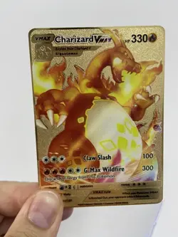 Charizard VMAX Gold Metal Pokemon Card-Collectible Gift Display！ - Image 1