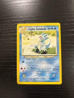 Pokemon Neo Destiny Light Golduck Uncommon Regular 80 HP Card 47/105 English - Image 1