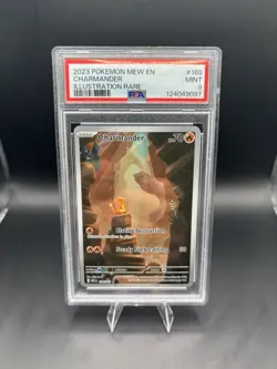 Pokemon Charmander 151 Illustration Rare IR Full Art PSA 9 Mint 168/165 - Image 1