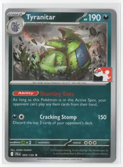 Pokemon Prize Pack Series 7 Tyranitar 095/159 - PLAY STAMP - Image 1