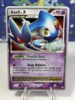 Pokemon TCG Azelf LV X 140/146 2008 Holographic Legends Awakened Near Mint - Image 1