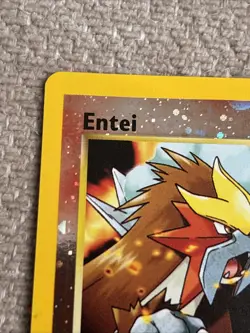 2001 Pokemon TCG Entei Black Star Promo #34 Reverse Holo Swirl NM Nintendo WOTC - Image 3