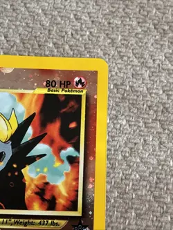 2001 Pokemon TCG Entei Black Star Promo #34 Reverse Holo Swirl NM Nintendo WOTC - Image 4