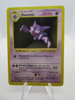 Haunter 29/102 Base Set Shadowless Pokemon - Image 1