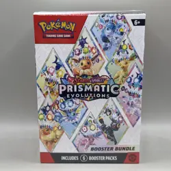 Pokemon TCG Prismatic Evolutions Booster Bundle New & Factory Sealed - 6 Packs - Image 1