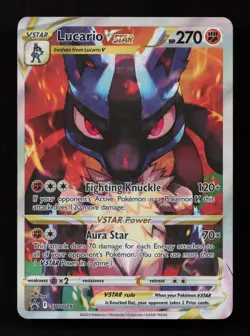 Lucario VSTAR SWSH291 Promo SWSH Black Star Pokemon Near Mint - Image 1