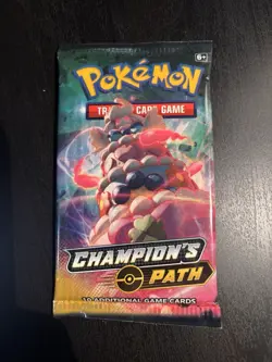 22.9g HEAVY Pokemon Champions Path Booster Pack 2020 New Sealed Alcremie Art - Image 2