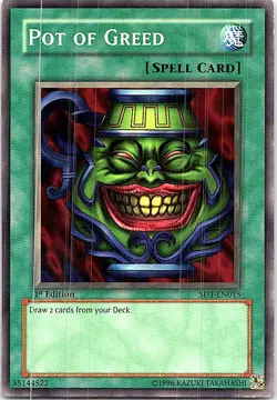 Structure Deck: Dragon's Roar #SD1-EN015 Pot of Greed - Image 1