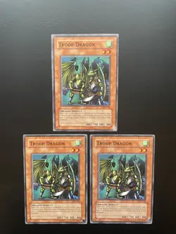 Yugioh Troop Dragon LOD-042 Common Unlimited Edition LP/MP X3 - Image 1