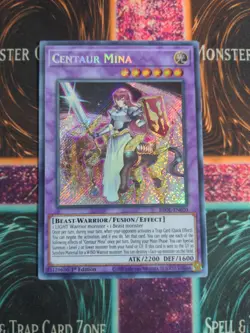Yu-Gi-Oh! Centaur Mina BROL-EN020 1st Edition Secret Rare NM - Image 1