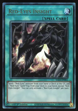 Red-Eyes Insight - RA03-EN061 - Ultimate Rare - Yugioh - Image 1