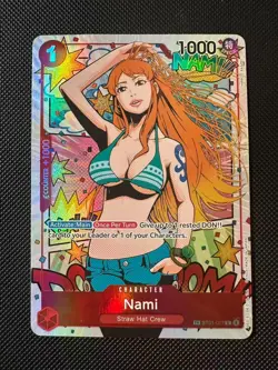 2023 One Piece English ST01-007 Nami Alt Art TR Treasure Rare!!!! - Image 1
