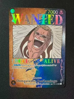 2023 One Piece English ST03-009 Donquixote Doflamingo SR SP Wanted Poster!!! - Image 1