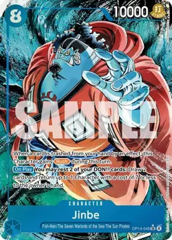 One Piece English - Jinbe - Alternate Art OP14-049 - SR - NM - Image 1