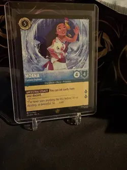 ❄ 🍍Disney Lorcana Moana - Curious Explorer 155/204 Winterspell RARE 🍍 ❄ - Image 1