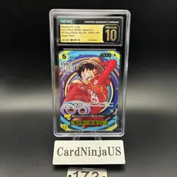 CGC PRISTINE 10 Luffy SR OP07-109 Japanese One Piece Promo Card ONE PIECE DAY'24 - Image 1