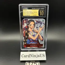 CGC PRISTINE 10 Nico Robin ST01-008 C 25th Edition Parallel ONE PIECE Card Game - Image 1