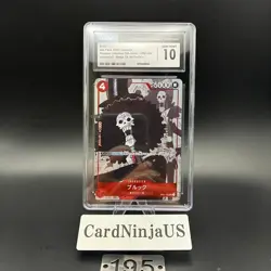 CGC GEM MINT 10 Brook OP01-022 UC 25th Edition Parallel ONE PIECE Card Game 195 - Image 1