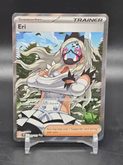 Pokemon TCG Temporal Forces Eri Full Art Trainer Holo Ultra Rare Card 199/162 - Image 1