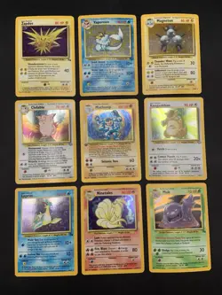 Vintage Holo Rare Pokemon Card Lot WOTC 1999 - Base Set, Jungle, Fossil - MP/HP - Image 1