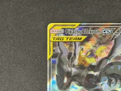 Pikachu & Zekrom Tag Team GX SM168 Alternate Full Art Holo Promo Pokemon Card - Image 3