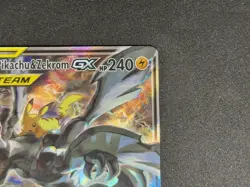 Pikachu & Zekrom Tag Team GX SM168 Alternate Full Art Holo Promo Pokemon Card - Image 4