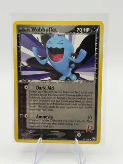 Rocket's Wobbuffet 47/109 Team Rocket Returns MP Pokemon Card - Image 1