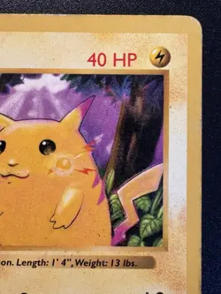 First Edition Shadowless Pikachu 58/102 Base Set Pokemon Card Rare HP - Image 4